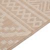 VidaXL Tapis à tissage plat d'extérieur 160x230 cm Rayures brunes