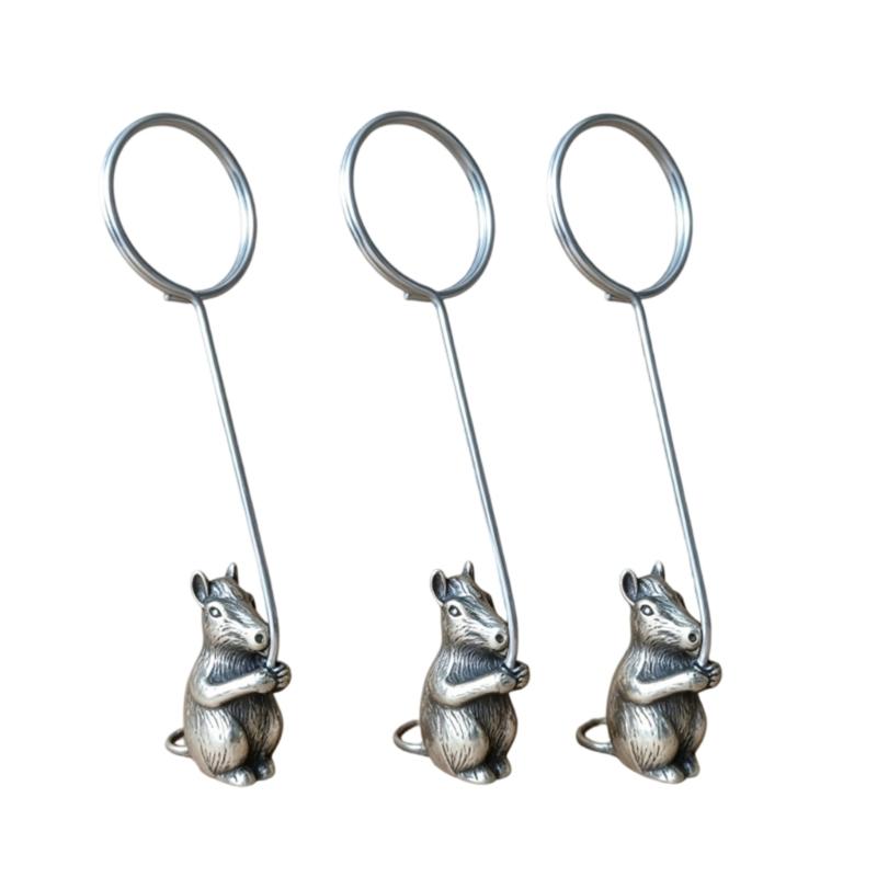 12 штук Деликатные зажимы для заметок в форме животных Прочные металлические зажимы для записок Идеально подходят для рассадочных карточек на свадьбу и демонстрации фотографий