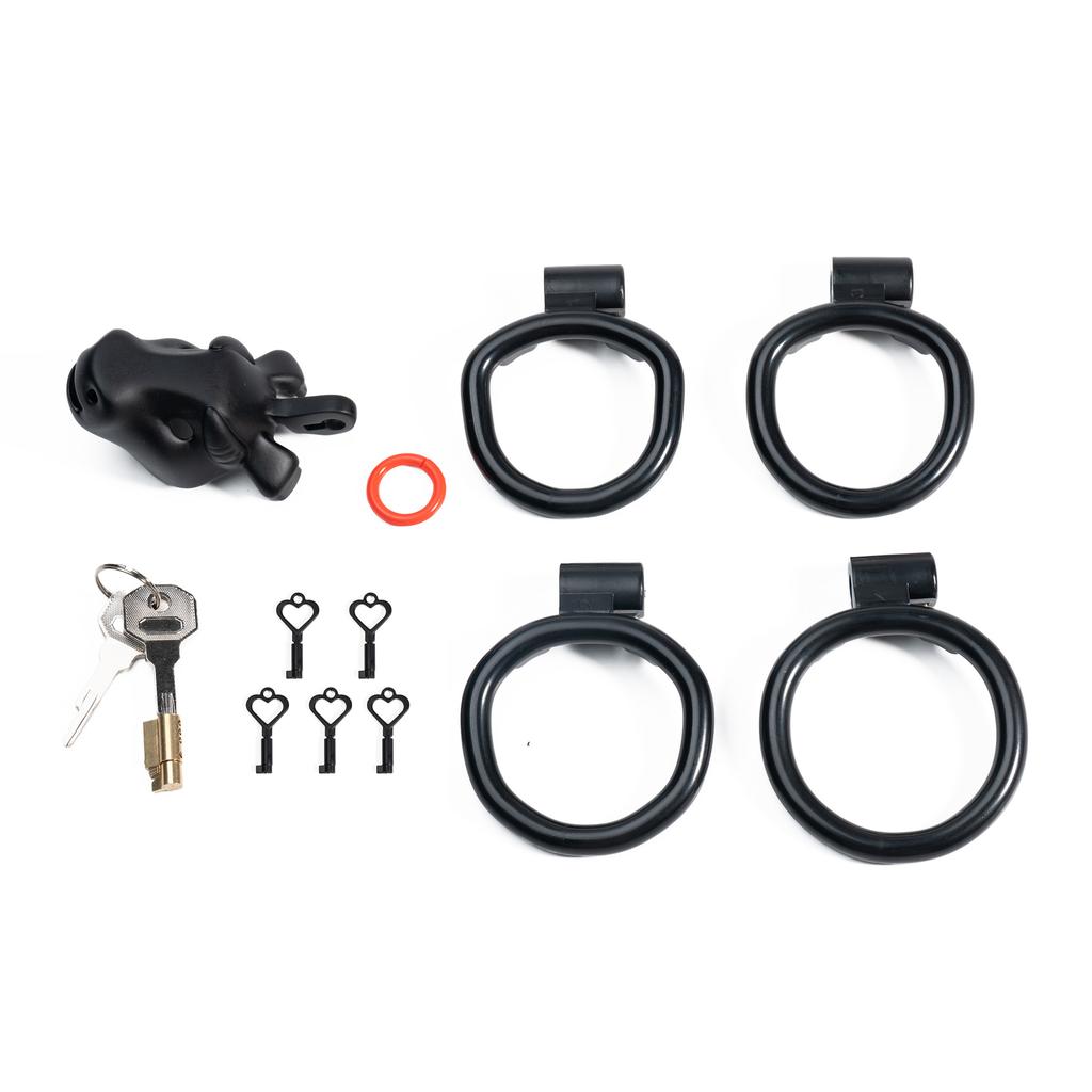 Cow Chastity Lock, Traction Chastity Lock, Male Lower Body Restraint, SM Dog Collar Chastity Device