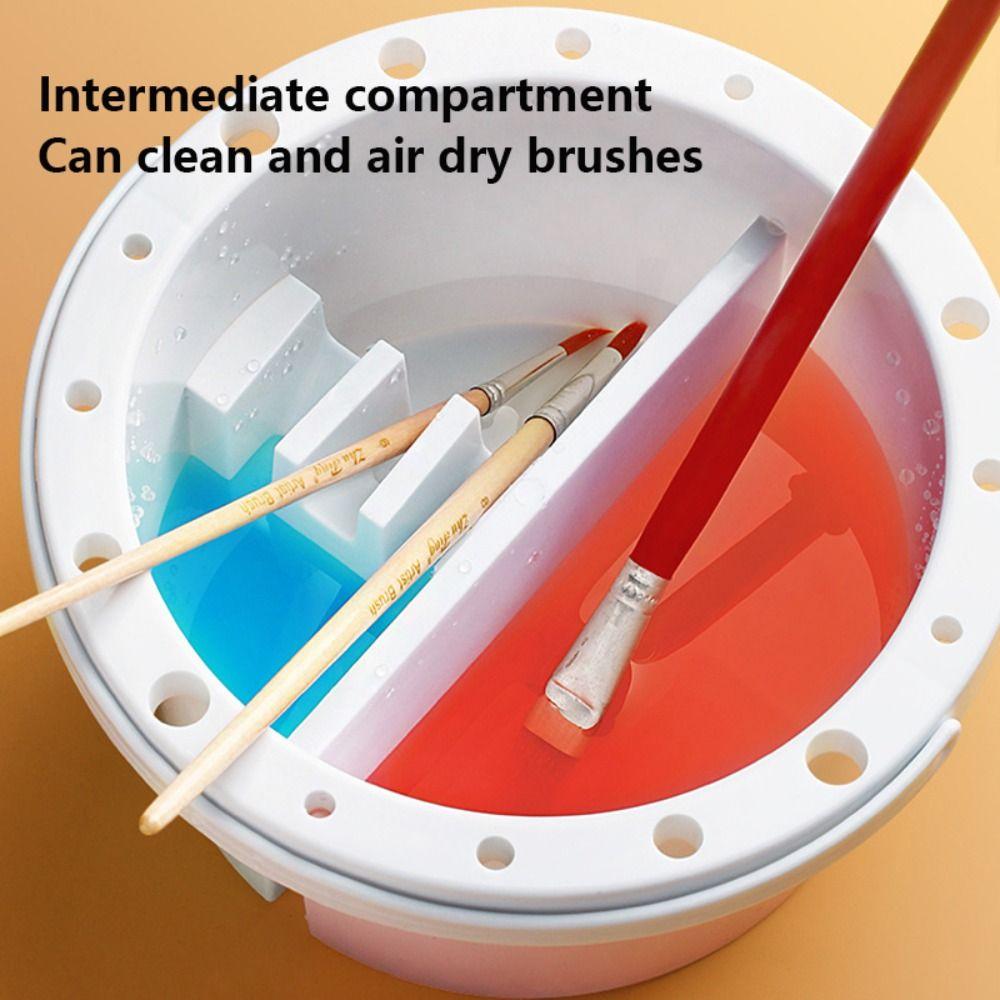 With Lid Paint Brush Washer Paint Brush Holder/Color Palette Paint Brush Cleaner  Students