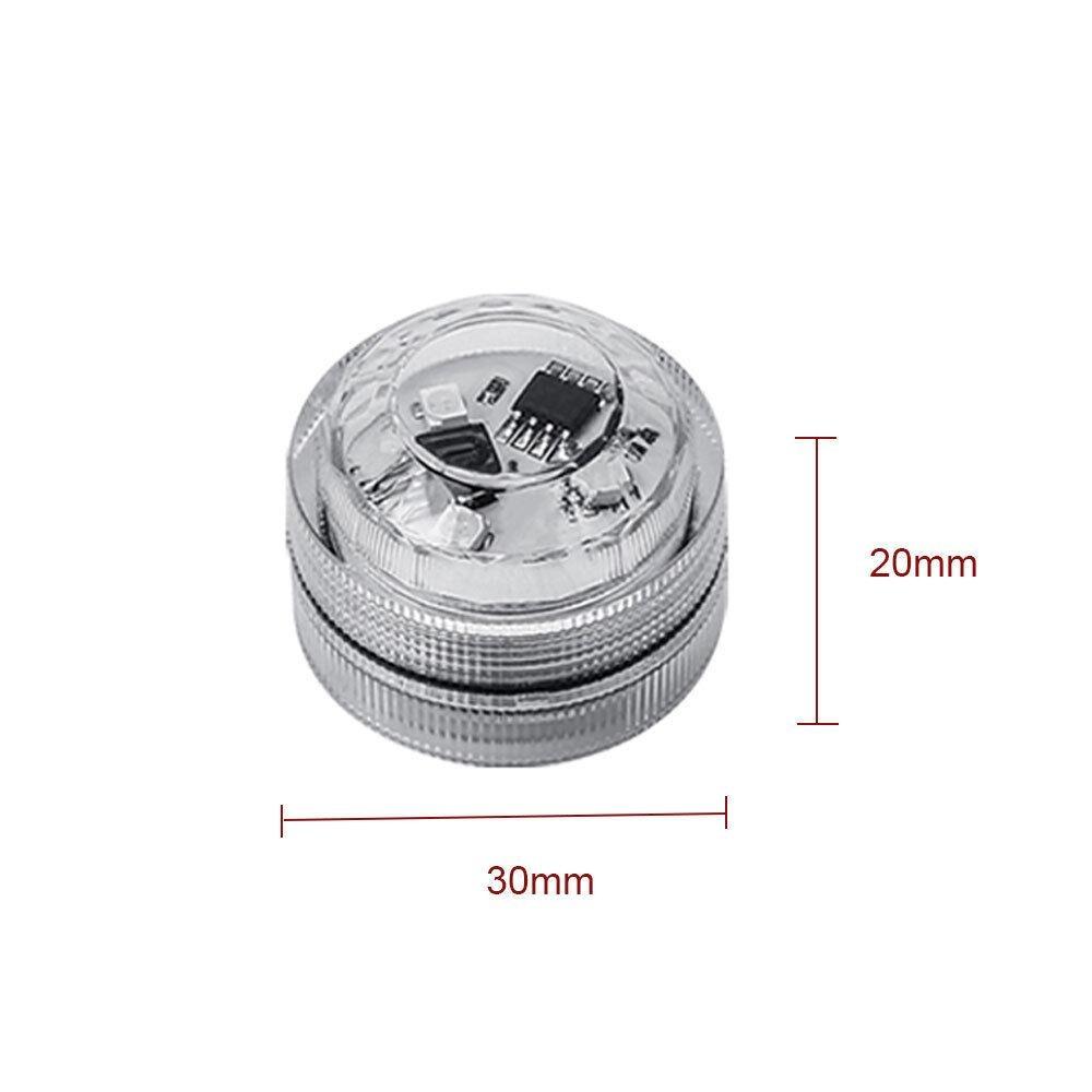 Светодиодный подводный светильник IP68, атмосферная лампа с пультом дистанционного управления, питание от батареек, RGB ночник