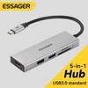 Essager 5 In 1 USB C HUB HDMI-4K Docking Station Splitter For Macbook Adapter For Laptops USB 3.0 Type C