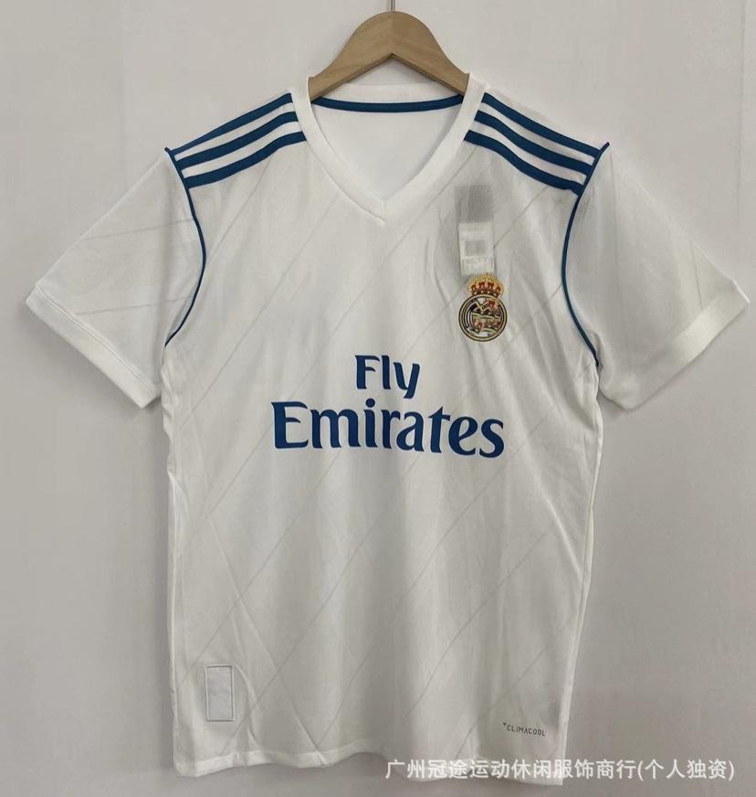Ретро футбольная форма старой коллекции клуб Манчестер Юнайтед, Реал Мадрид AC с коротким рукавом, с длинным рукавом, футбольная форма, можно напечатать
