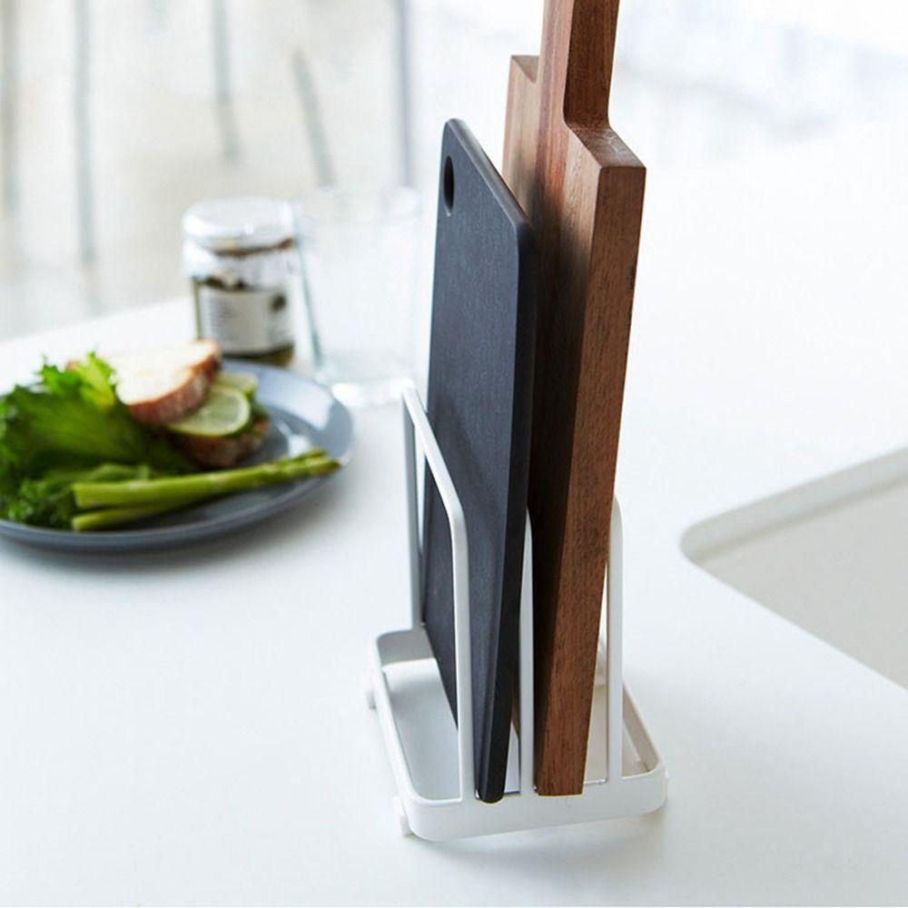Black/White Vertical Finishing Storage Drain Tray Stainless Steels Dish Drying Shelf for Kitchen