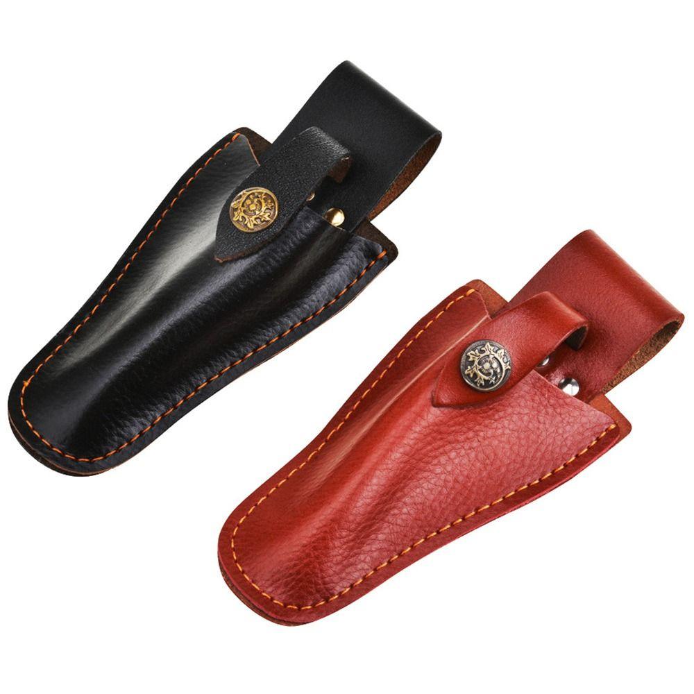 Кожаный чехол-держатель, карманный охотничий складной нож, инструмент, петля для ремня, чехол для кемпинга, переноски на открытом воздухе, чехол для фонарика