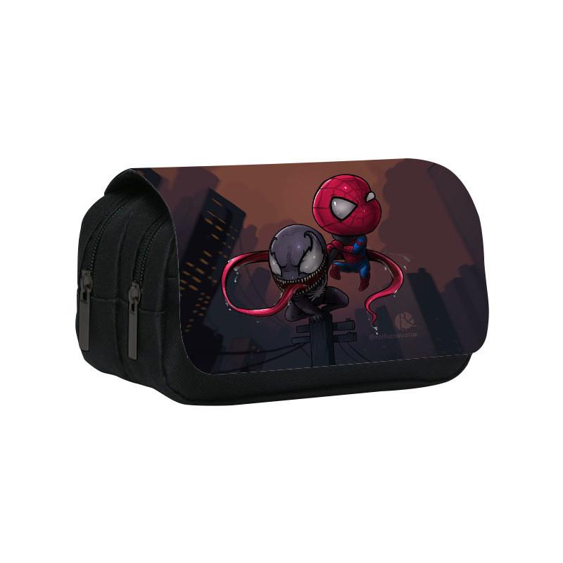 Marvel Venom Print Double Layer Stationery Storage Bag For Middle School Students
