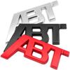 2pcs  3D Metal ABT Car Sticker Car Rear Trunk Letter Logo Badge For A4 A3 A5 A7 A7 Q3 Q7 Q5 TT RS6 RS3 Accessories