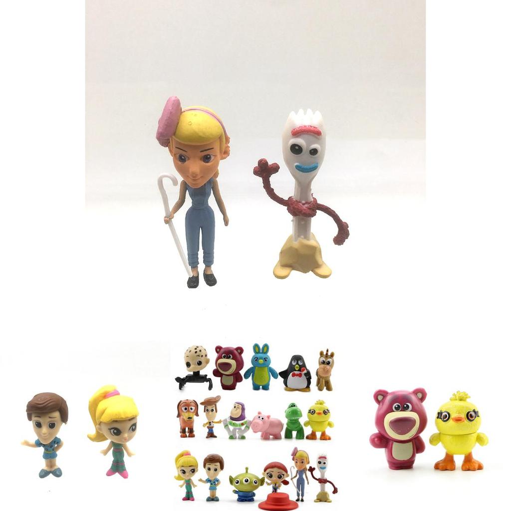 Toy Story 4 Fan-favorite Characters Mini Figures Set Of 17 For Decoration And Play