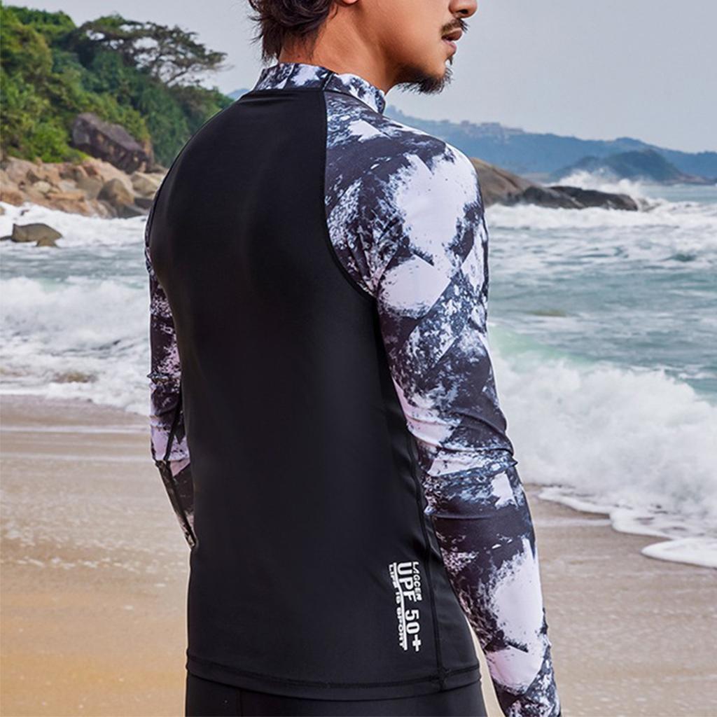 Мужской водолазный костюм, купальник, быстросохнущий купальник с длинными рукавами