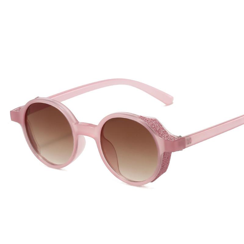 Модные трендовые женские солнцезащитные очки круглой формы с антибликовым покрытием, женские солнцезащитные очки в винтажном стиле для вечеринок и клубов