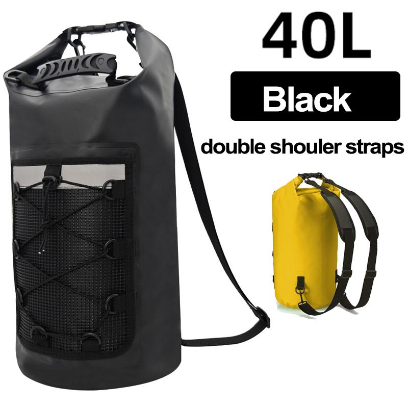 Swimming PVC Pack Dry Bag Backpack for Women Men 10L 20L Waterproof Shoulder Kayak Trekking Drifting Rafting Surfing Boating Bag