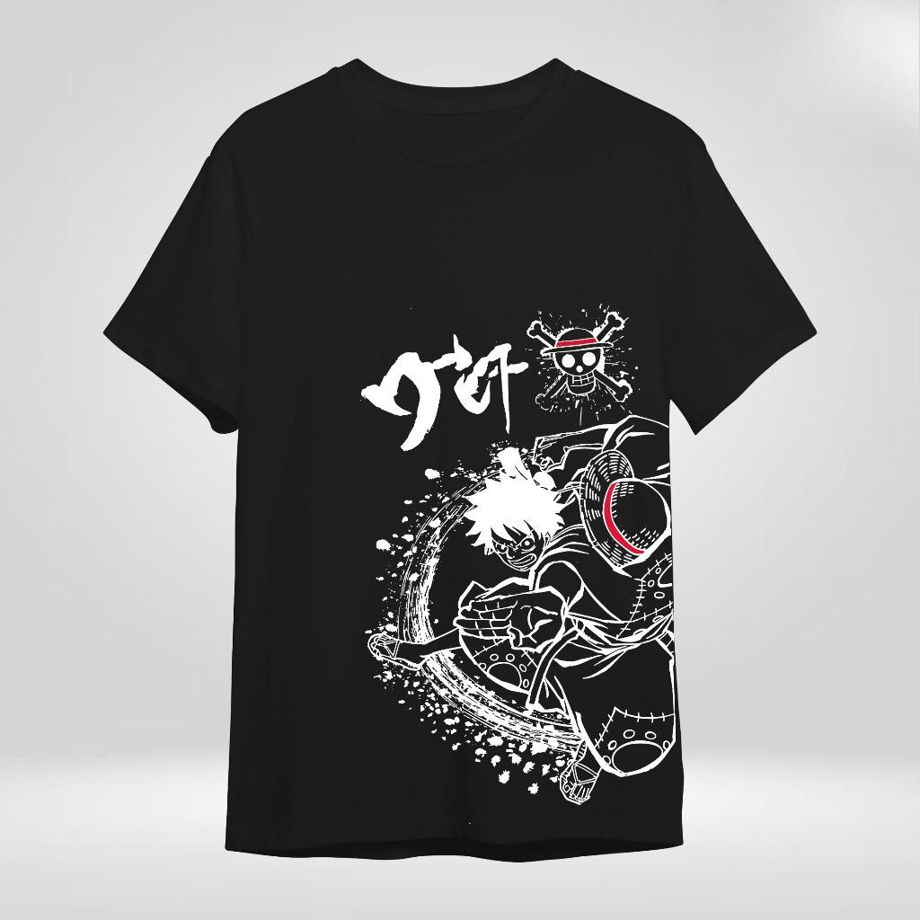 Американская ретро унисекс футболка Луффи Мужская хлопковая футболка Лето Новая ретро мода Мужская и женская уличная одежда