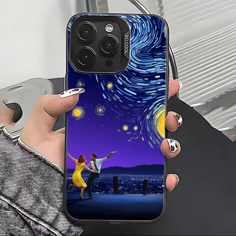 Чехол для телефона с фильмом Ла-Ла Лэнд для iPhone 17, 16, 15, 14, 13, 12, 11 Plus, Pro Max, XS, Цветной Серебристый Черный Чехол