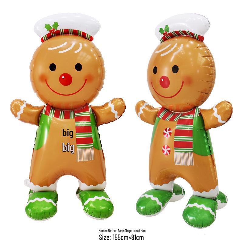3D Santa and Sleigh with Reindeer Balloon Decor Set