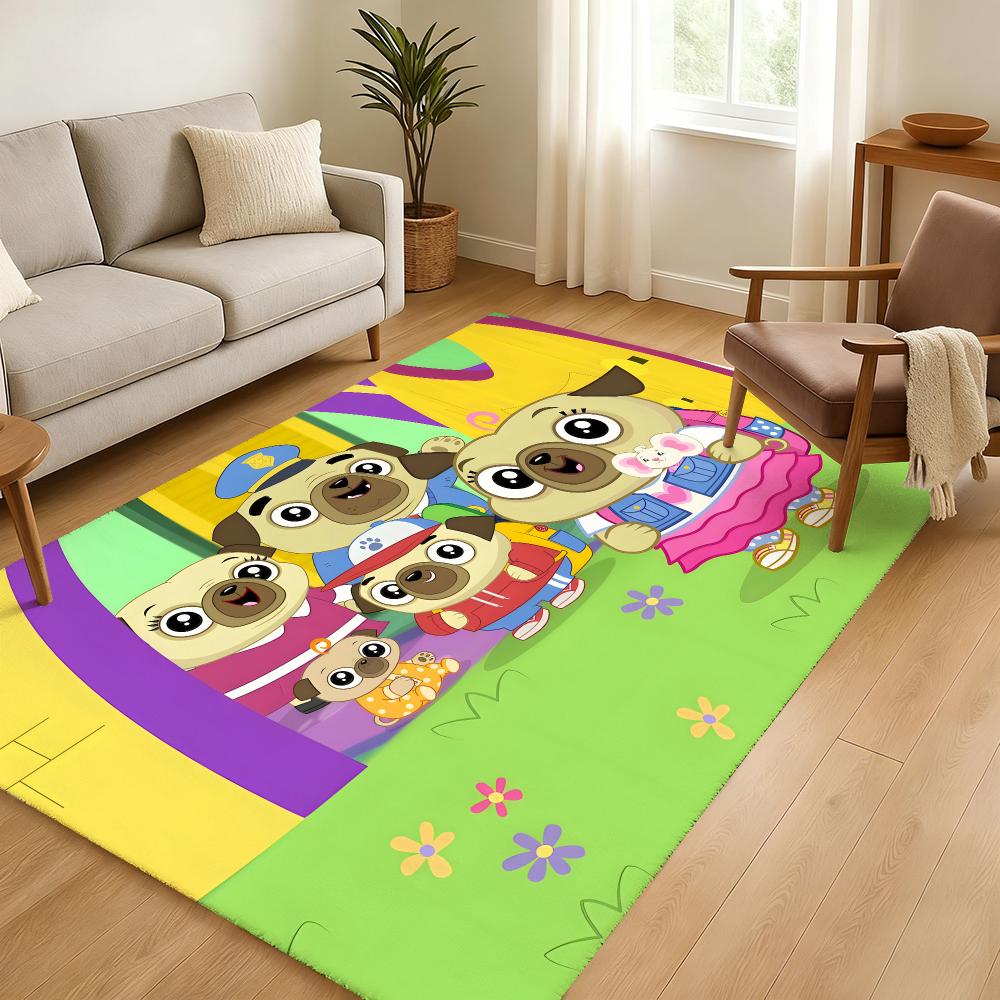 Chip and Potato Floor Mat Soft Thickened Absorbent Non-Slip Bedroom Living Room Door Mat Home Decor Flannel Rugs