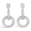 [L7457] - Silver Earrings 'Sissi' Silver White (rhodium-plated) - 25x12 Mm