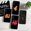 Чехол для телефона с номером гонщика QE23 для Motorola Moto G10 G20 G30 G31 G32 G34 G35 G41 G42 G50 G51 G52 G55 G60 G60S G62 G71 G72 G75