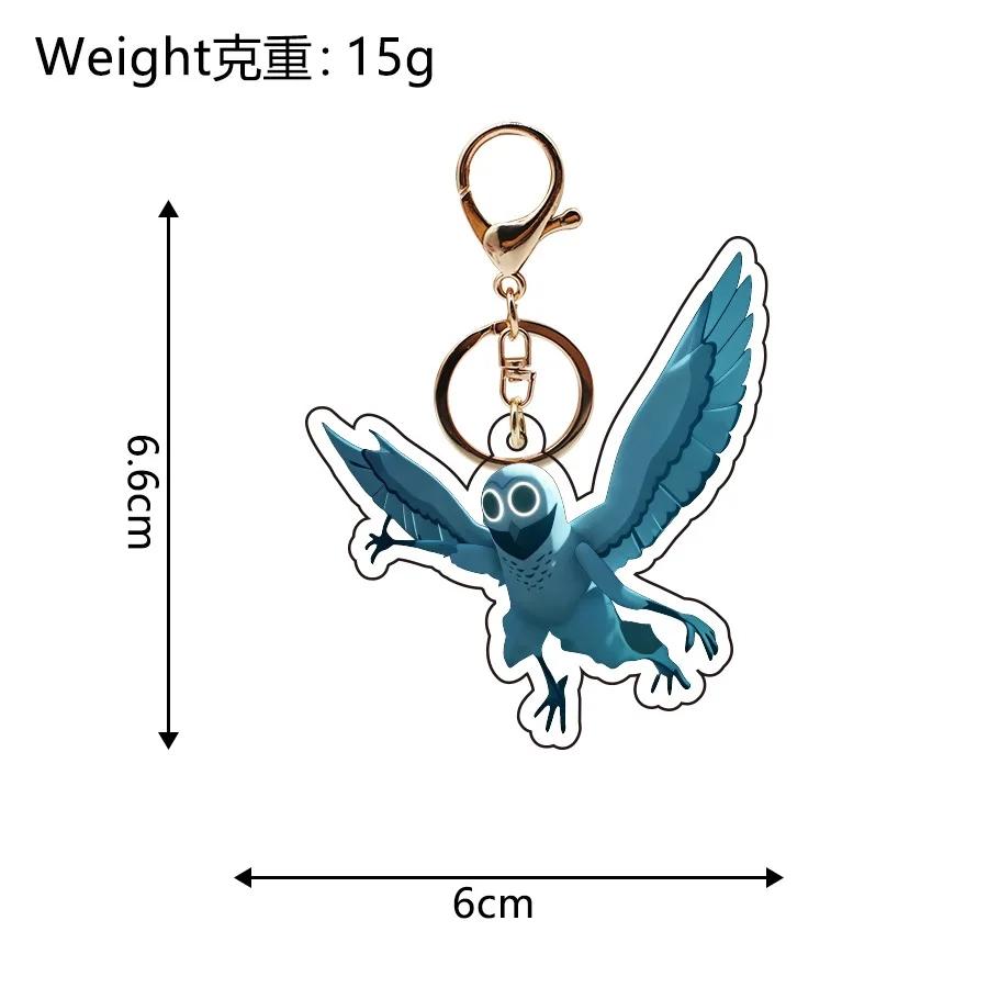 Game 99 nights In The Forest Keychain Bag Accessories Acrylic Pendant 99 nights In The Forest Deer Owl KeyRing Fans Small Gifts