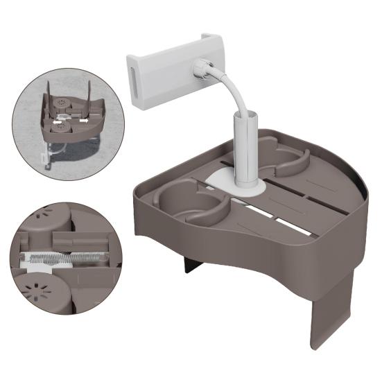 Поднос для гидромассажной ванны 3-в-1 Регулируемый поднос-столик с подстаканником, держателем для телефона, боковой столик для гидромассажной ванны для большинства надувных гидромассажных ванн и спа