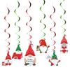 2025 Christmas Foil Spiral Pendants Ceiling Hanging Garlands Christmas Decoraitons for Home Navidad Decor New Year 2025 Gifts
