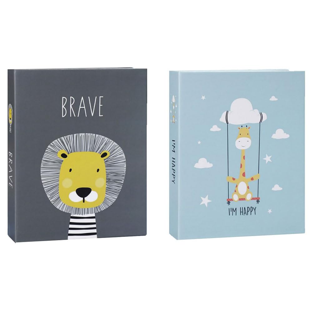 Album Photo Large Capacity Set of 2 L Size 200 Photo Album (Lion/Girin)