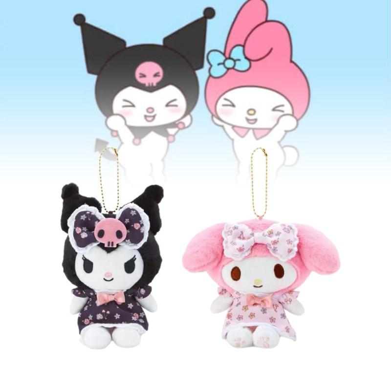 Очаровательное платье с цветочным принтом Куроми, плюшевая вешалка Sanrio, новый японский стиль, коллекционное