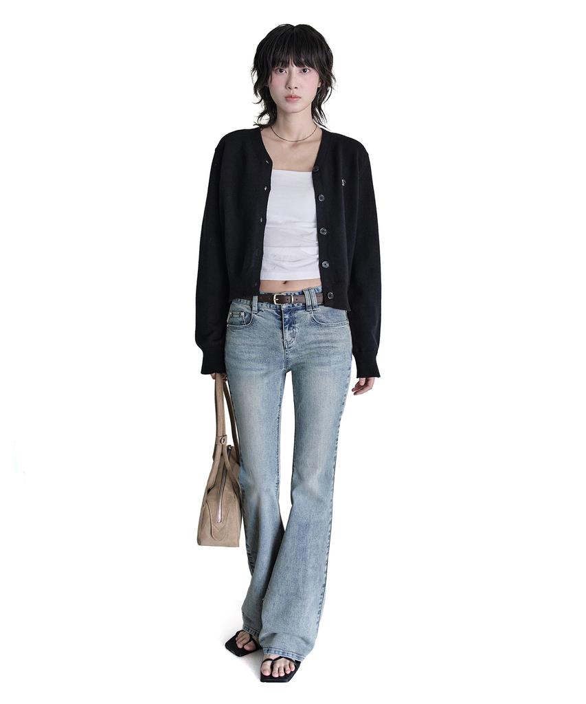 Джинсы с заниженной талией, расклешенные, Signature Slim, Deketeuumeon, Dcwpt006Lblueb