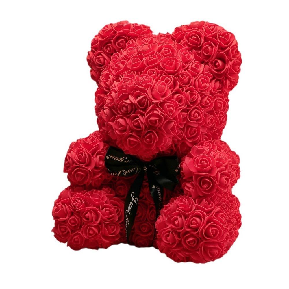 Eternal Rose Valentine's Day Gift Teddy Bear Party Decoration New Rose Bear  Birthday