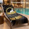 Custom Text MAN Truck Print Beach Towel Large Towel For Home Bathroom Beach