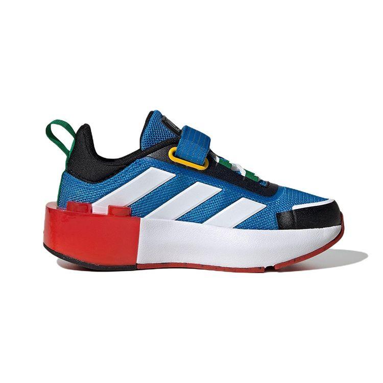 LEGO X Adidas Tech Runner EL Little Kid White Shock Blue Kids Sneakers Cloud-White Wonder-White HP5879