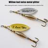 5/10 шт./коробка Блесна-вертушка Блестки с тройником Металлическая блесна Ложка Твердая рыболовная приманка с коробкой для рыболовных снастей Подарок на День отца