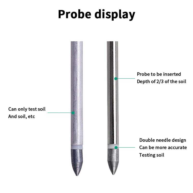 Plant Test Flower Instrument Tool 3 In 1 Soil Meter Moisture Light Ph Testers With 2 Probes Soil Monitor For Garden