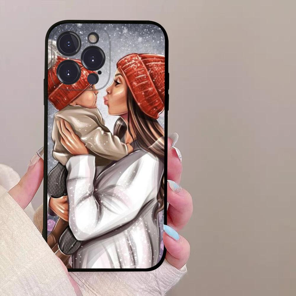 Модный Чехол для Телефона Super Mama Мама Папа для iPhone 15 8 7 6 6S Plus X SE 2020 XR XS 14 11 12 13 Mini Pro Max