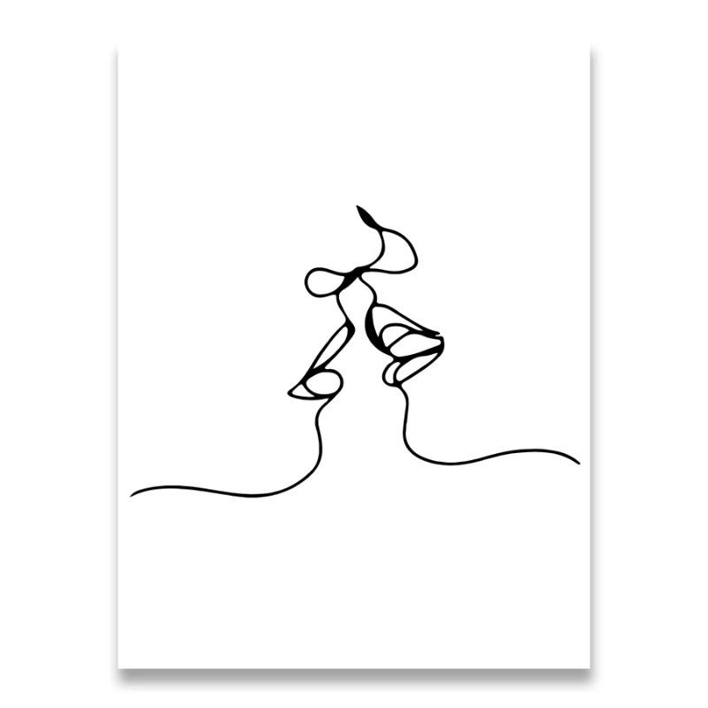 Абстрактная минималистичная сексуальная линия женская настенная живопись на холсте плакаты на скандинавскую тему и принты настенные панно для гостиной домашний декор