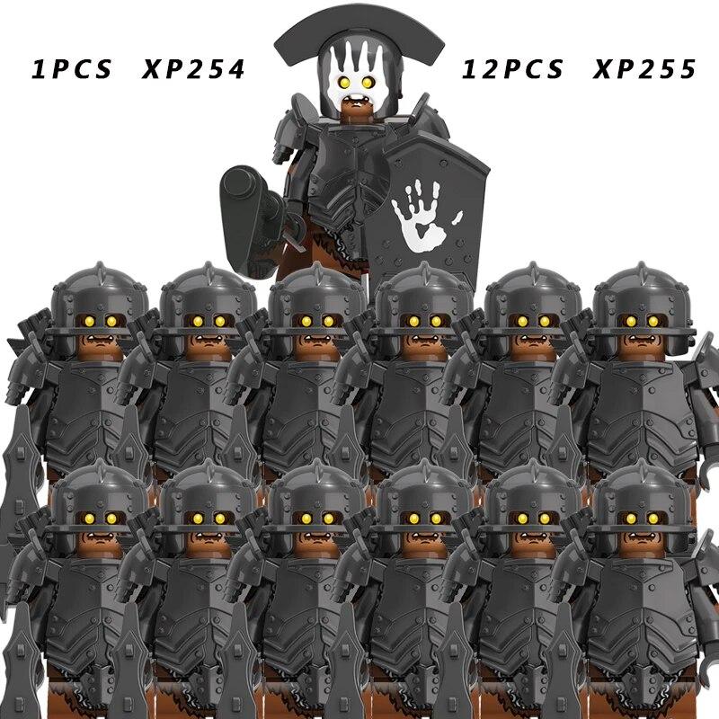 13PCS/SET Medieval Knights Group Military Soldiers Figure Building Block Educational Toys For Children KT1073