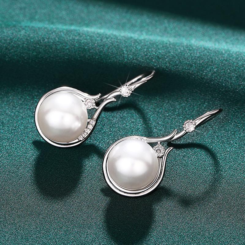 Элегантные серьги-крючки с имитацией жемчуга Хуэйтань для женщин на помолвку, свадьбу, цветные эстетичные женские серьги, модные ювелирные изделия