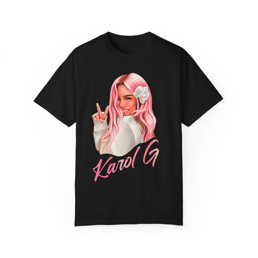 Karol G graphic Unisex T Shirt Unisex Cotton Short Sleeve Yk Oversized Fashion Tee Women Popular Streetwear Top For Fans