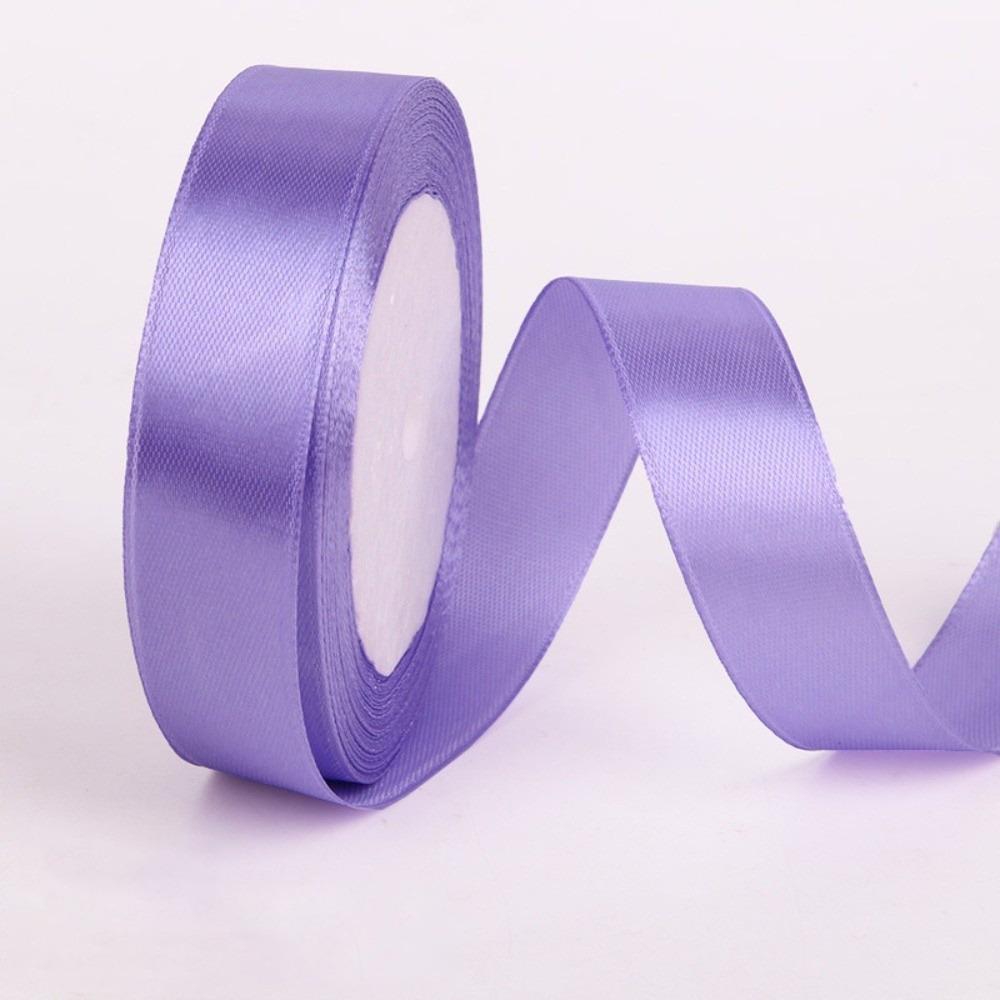 1 рулон 0,8 дюйма x 25 ярдов 2 см Однотонные атласные ленты DIY Упаковка подарков Ручная работа Банты Ленты для букетов Блестящая Упаковка для тортов