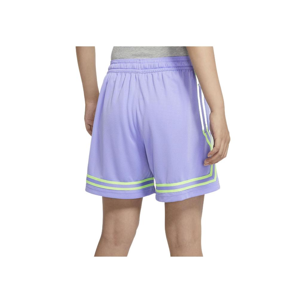 Nike Solid Color Logo Print Lace-Up Shorts Women Shorts Purple DH7326-569