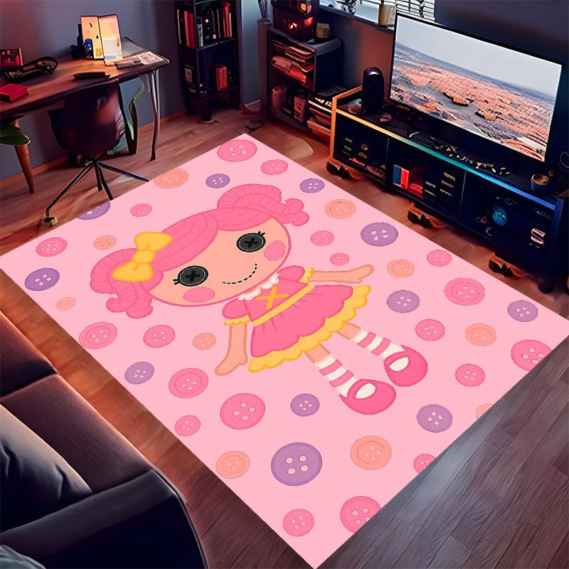 1 шт. Ковер с принтом Lalaloopsy - Мягкий, Моющийся, Нескользящий Коврик для Помещений для Офисных Стульев, Гостиной, Домашнего Офиса, Декоративный Ковер