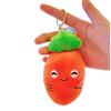 Мультяшный плюшевый кулон-морковка: Милая кукла-шарм для сумки в виде овоща