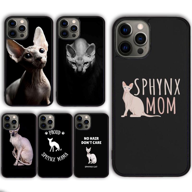 Животное Сфинкс Безволосая кошка Чехол для телефона для iPhone 16 15 SE2020 13 14 11 12 Mini Pro Max 6 7 8 Plus coque fundas Оболочка