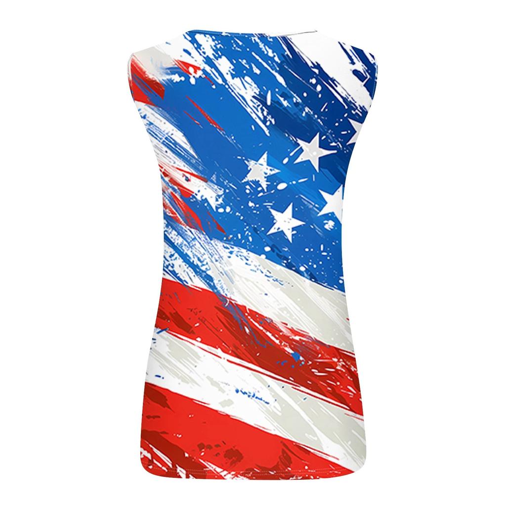 Womens Tank Top V Neck Basic Printed Casual Flowy Summer Sleeveless Deep Side Cut Tops For Women