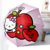 1pc Hello Kitty Apple Star Umbrella with Plastic Handle,Suitable for All Seasons Home Travel Outdoor UmbrellaSanlio001
