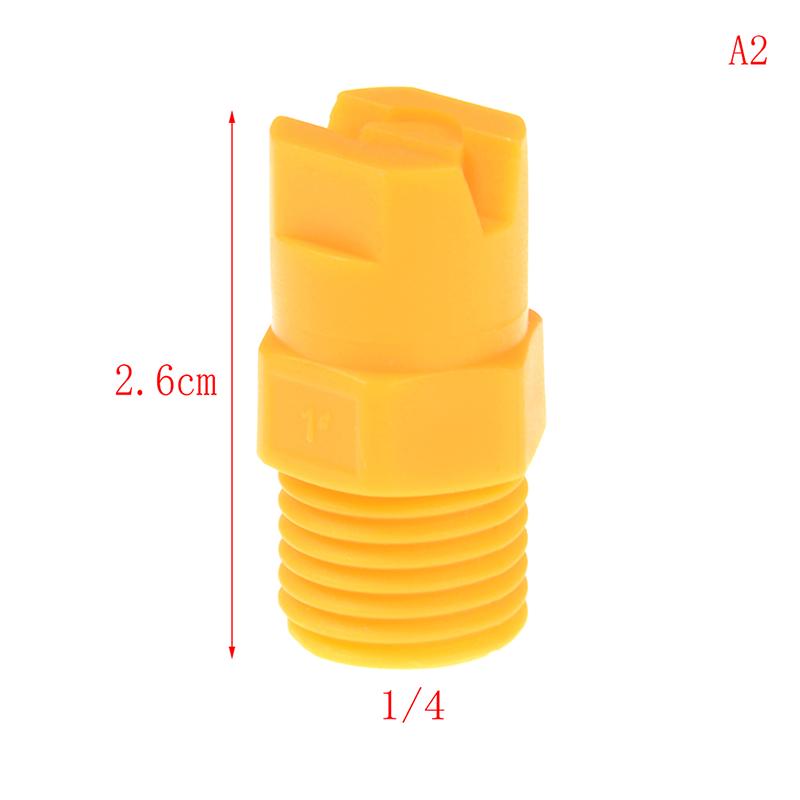 Plastic Vee Jet Flat Fan Spray Nozzle 1/8" 1/4" 3/8" 1/2" Industrial Cleaning