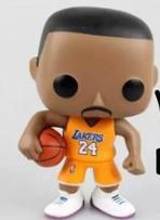 Basketball Kobe James Curry 10cm Vinyl Action Figure Toys
