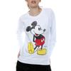 Disney Womens/Ladies Mickey Mouse Classic Kick Sweatshirt