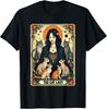 The Cat Lady Tarot Card Shirt Women Witchy Gothic Cat Mom T-Shirt