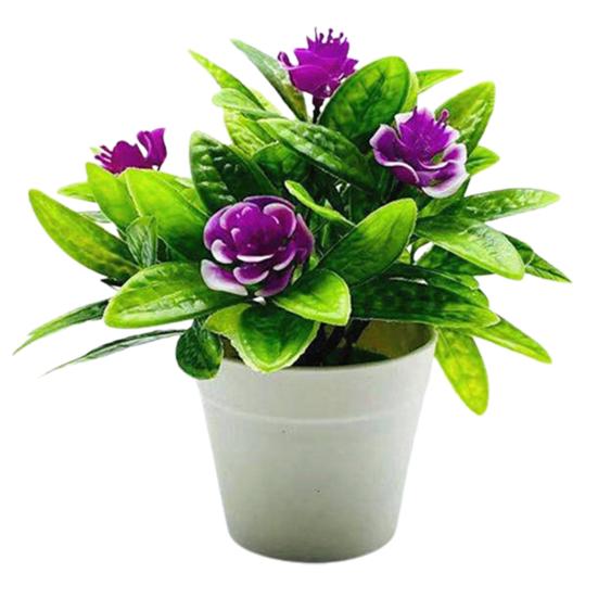 Привлекательные искусственные цветы в горшках, прочные экологически чистые центральные элементы стола