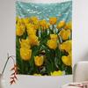 Fashion Home Decoration Tapestry Flower Tulip Pattern Bedroom Living Room Tapestry